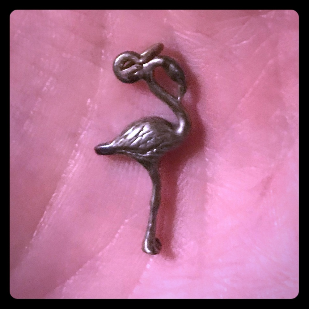 925 Sterling Silver Flamingo Charm